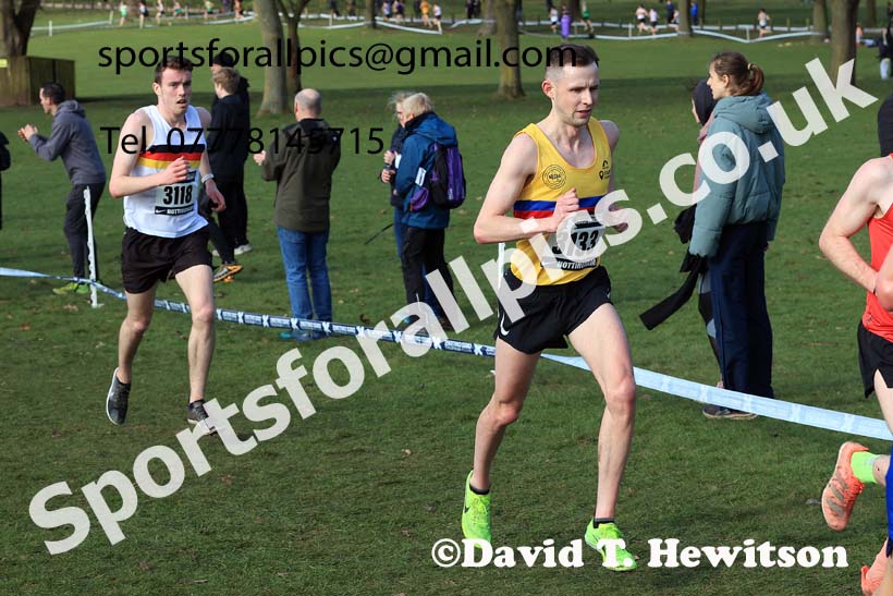 Senior Men, 2024 CAU Inter Counties Cross Country Champs., Wollaton Park, Nottingham. Photo: David T. Hewitson/Sports for All Pics